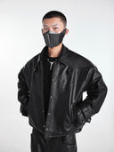 CHAQUETA MOTERA DE CINTURA ALTA TEXTURIZADA AVANT-GARDE 25AW SSIN7
