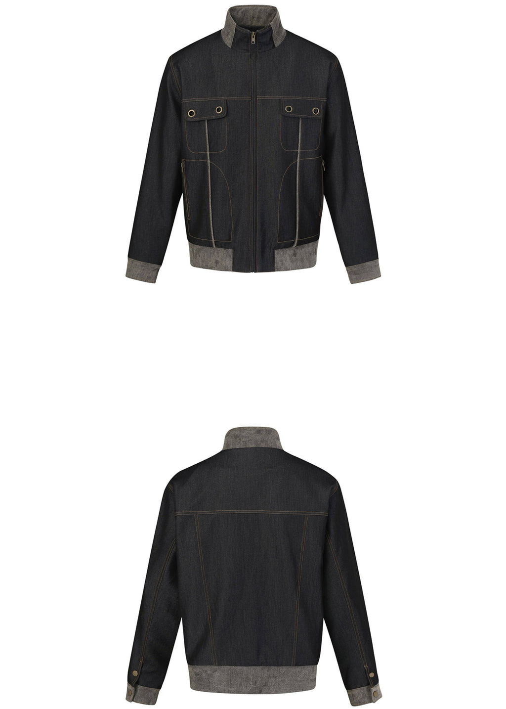 SCRIPT-X SUEDE DENIM JACKET