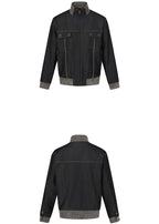 SCRIPT-X SUEDE DENIM JACKET