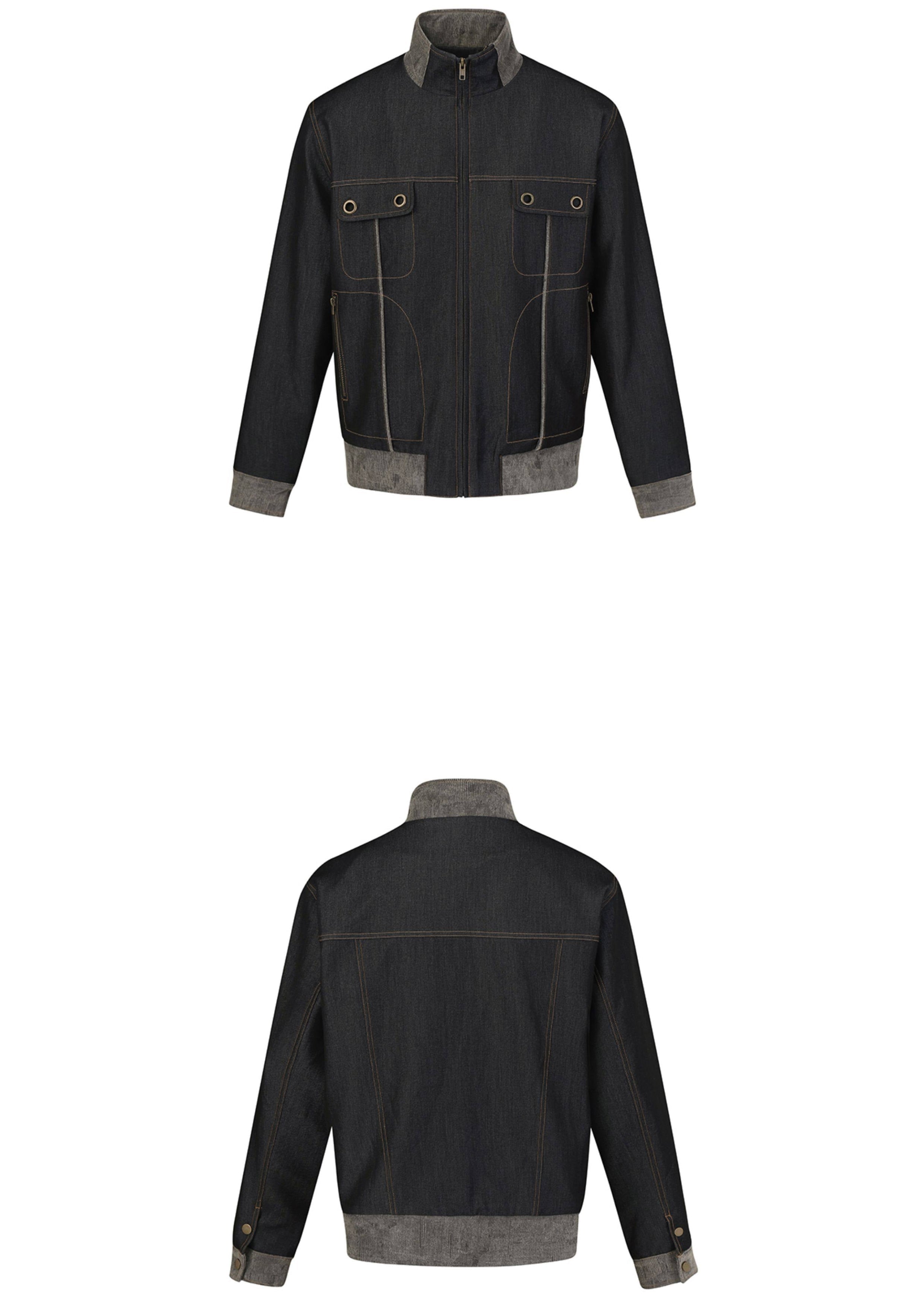 SCRIPT-X SUEDE DENIM JACKET
