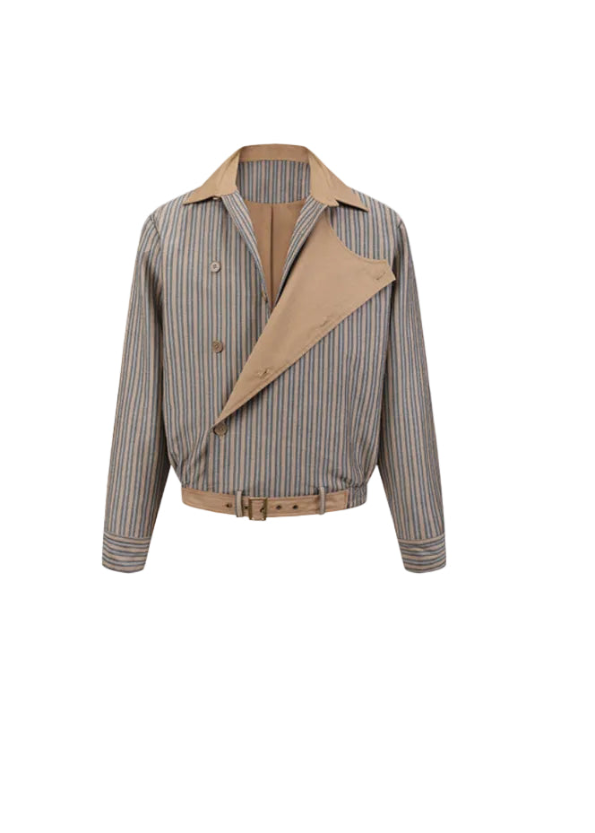 SCRIPT-X STRIPE RETRO JACKET