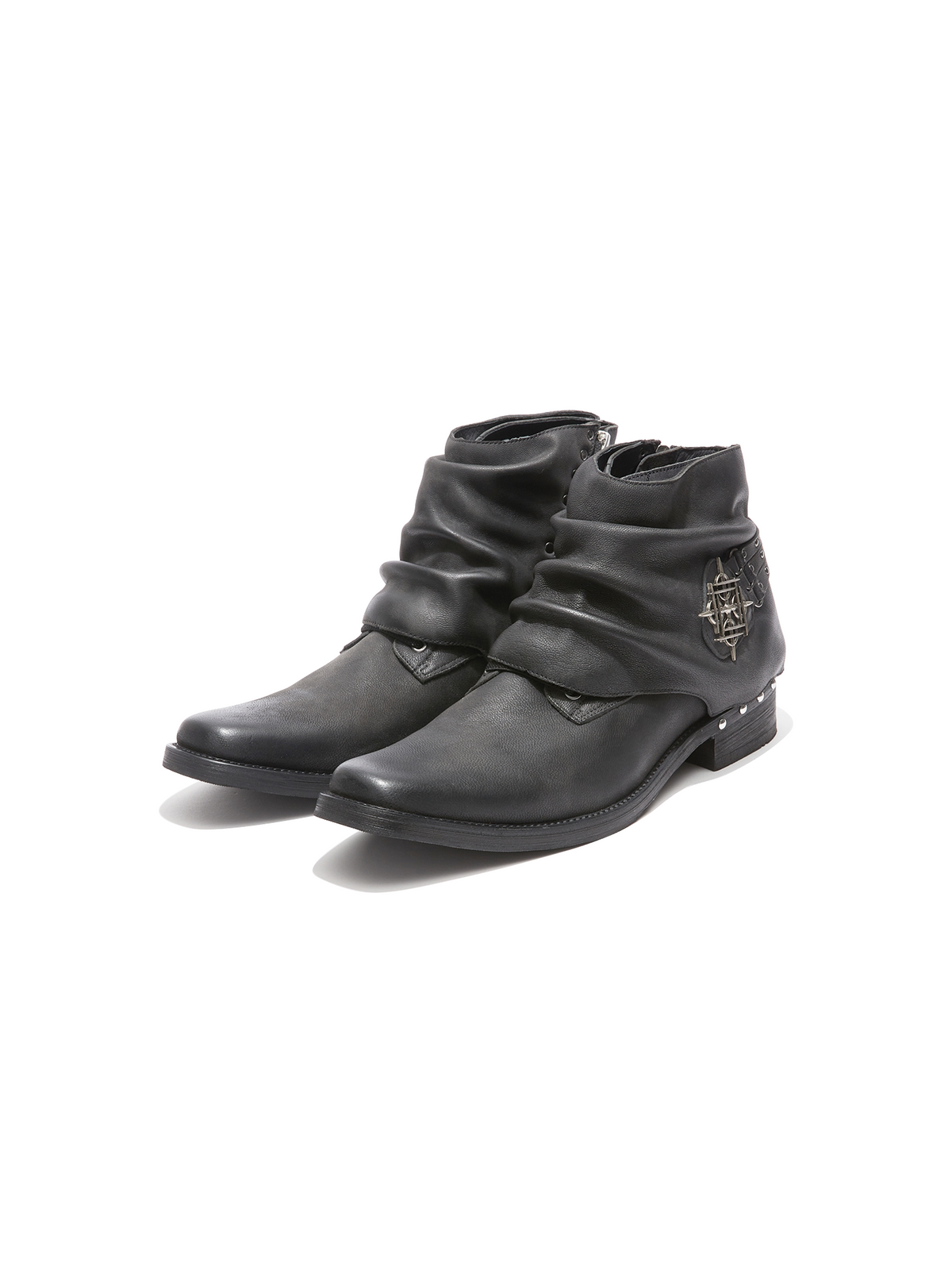 BLACKHALO studded square-toe Chelsea boots