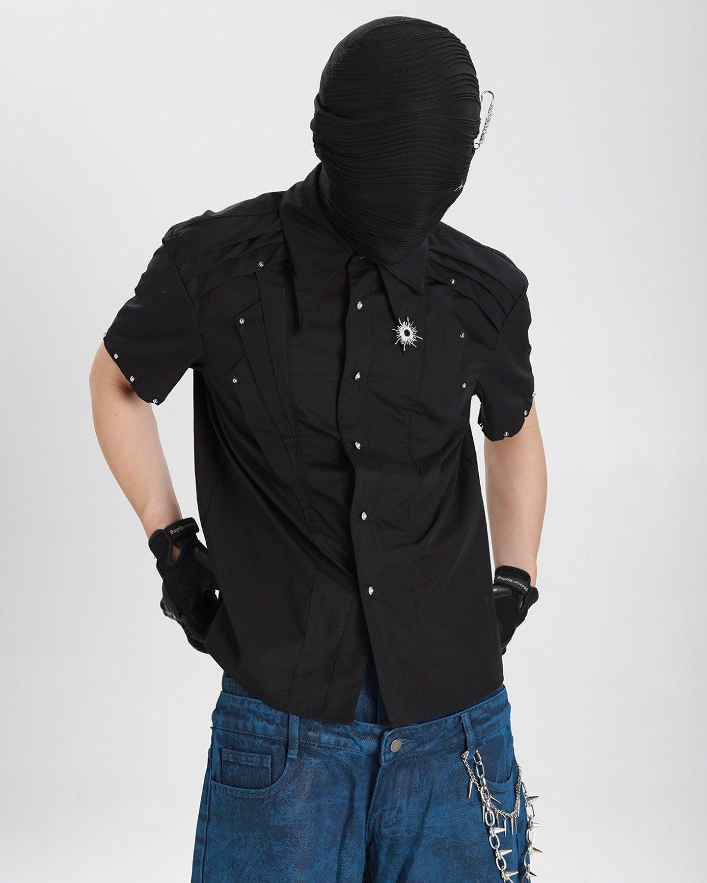 DECONSTRUCTED RIVET DETAIL SHIRT