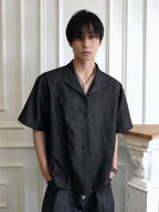 OFF/SC LYOCELL SATIN LUXURY SUMMER SHIRT
