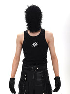 MANSON NIRVANA METAL LETTER SOLID TANK TOP