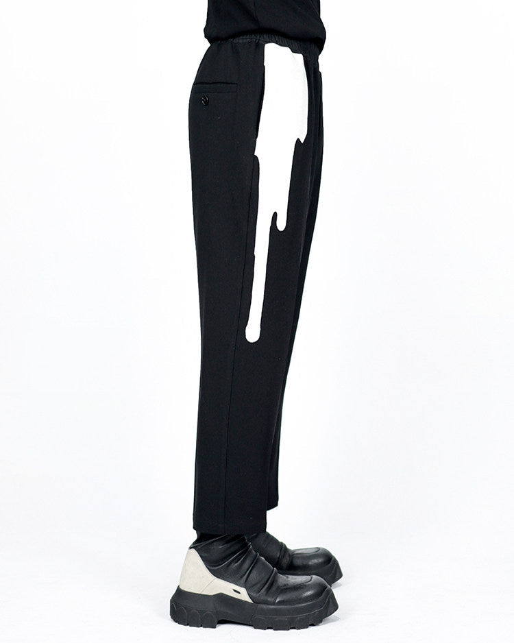 PAINT DRIP WOOL PANTS