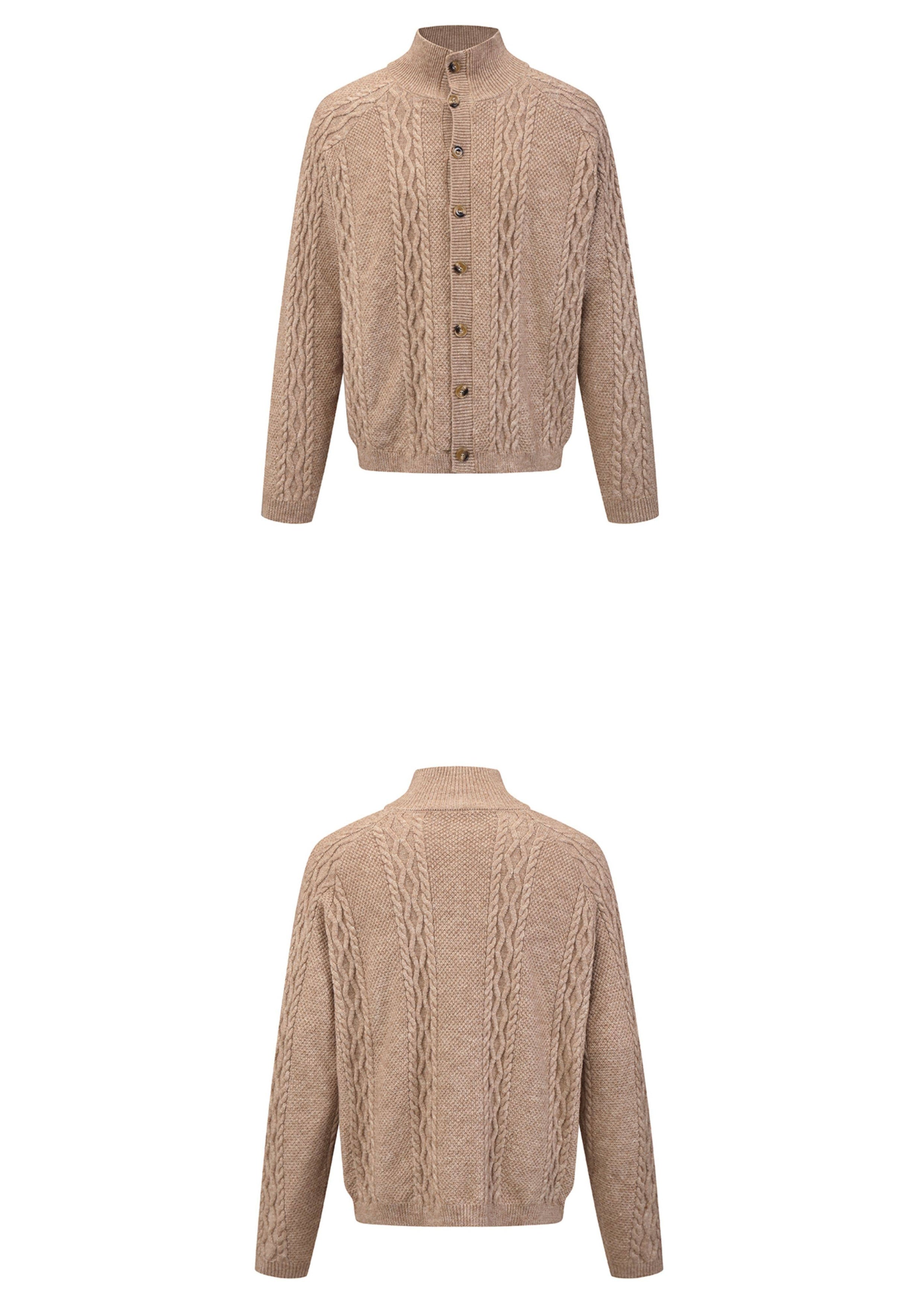 SCRIPT-X CABLE WOOL SWEATER