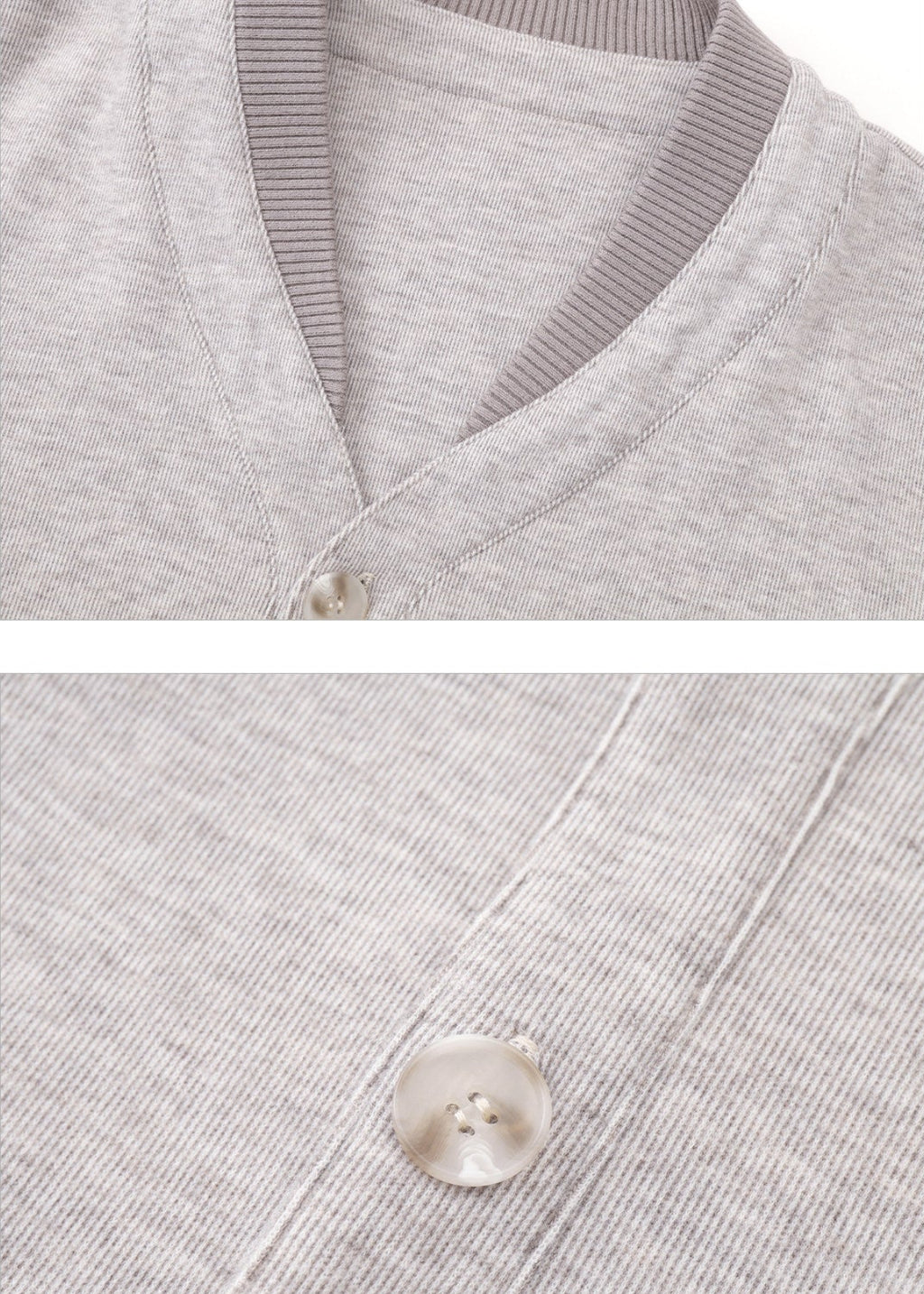 SCRIPT-X V-NECK BUTTON BOMBER JACKET