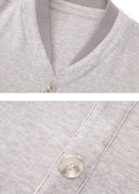 CHAQUETA BOMBER CON BOTONES Y CUELLO EN V OPENFLY