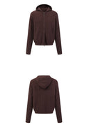 SUDADERA CON CAPUCHA Y CREMALLERA OPENFLY DE CABLE