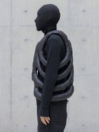 CUTOUT ALIEN EXOSKELETON COTTON VEST