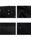 SHOULDER RHINESTONE DETAIL DECONSTRUCTED TEE