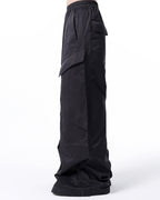 WIDE LEG CARGO PARACHUTE PANTS