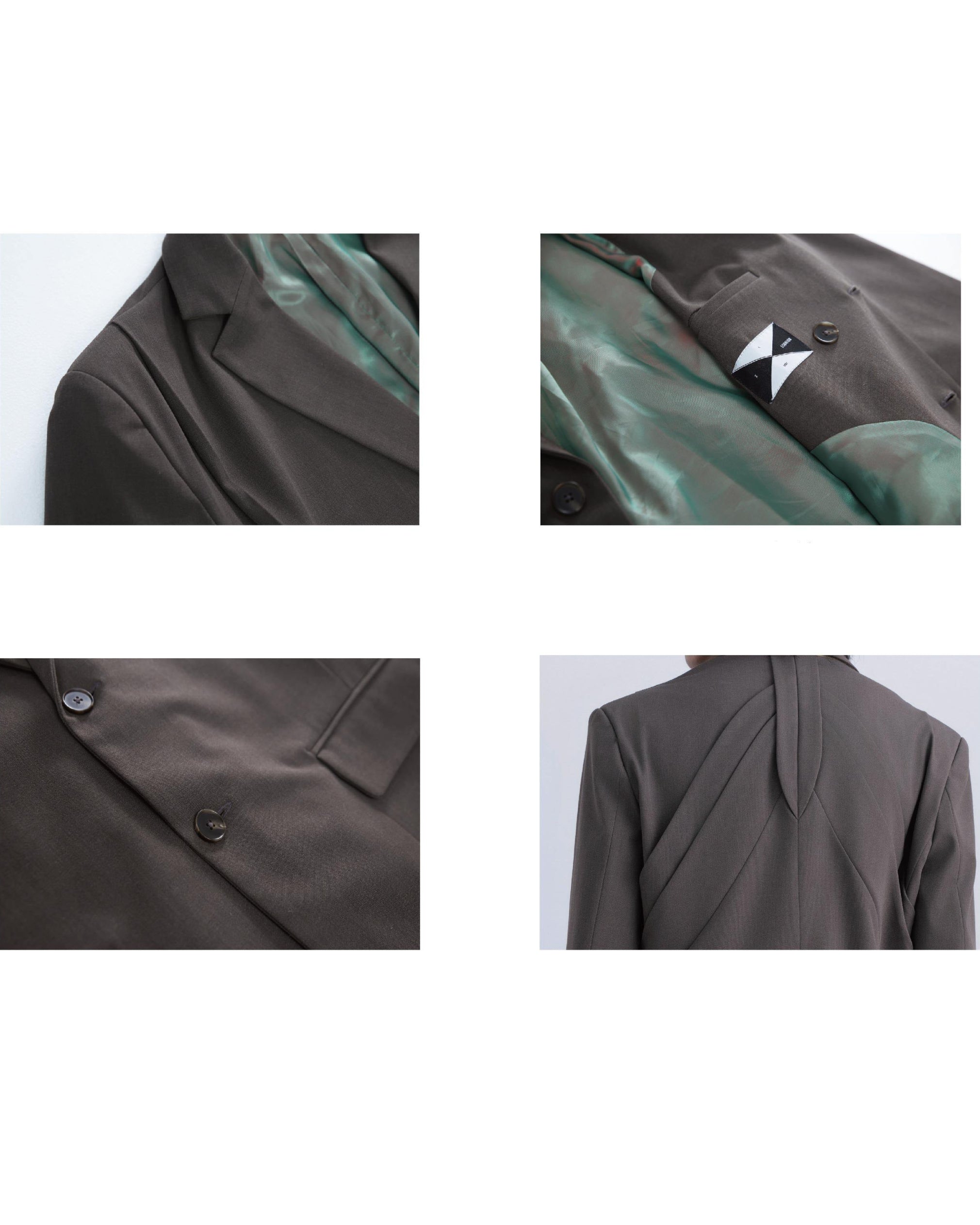 XEQUATION PADDED DECONSTRUCTED BLAZER