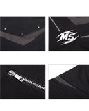 ZIP DETAIL DECONSTRUCTED LOGO GRAPHIC TEE