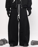 WIDE LEG ARC SWEAT PANTS