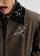 SCRIPT-X BEAD WOOL JACKET