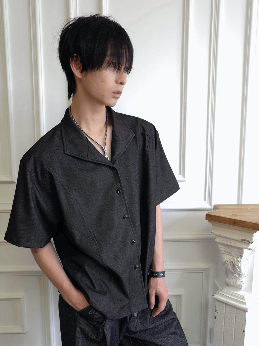 OFF/SC LYOCELL SATIN LUXURY SUMMER SHIRT