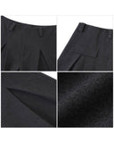 WAIST PLEATED WIDE TROUSERS
