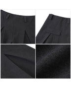 WAIST PLEATED WIDE TROUSERS