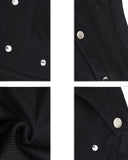 DECONSTRUCTED BUTTON WAFFLE KNIT TEE