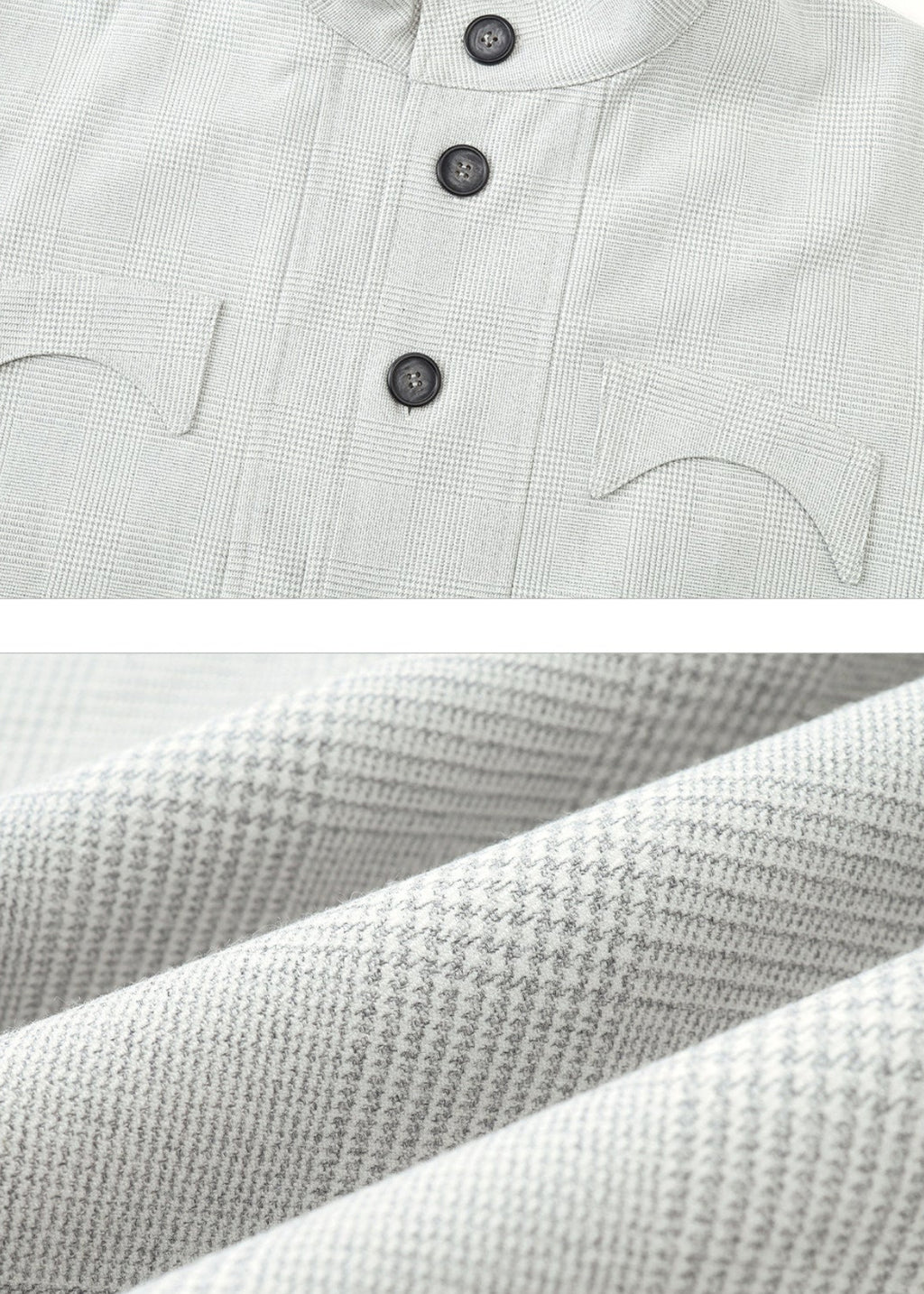 SCRIPT-X PLAID BELTED JACKET