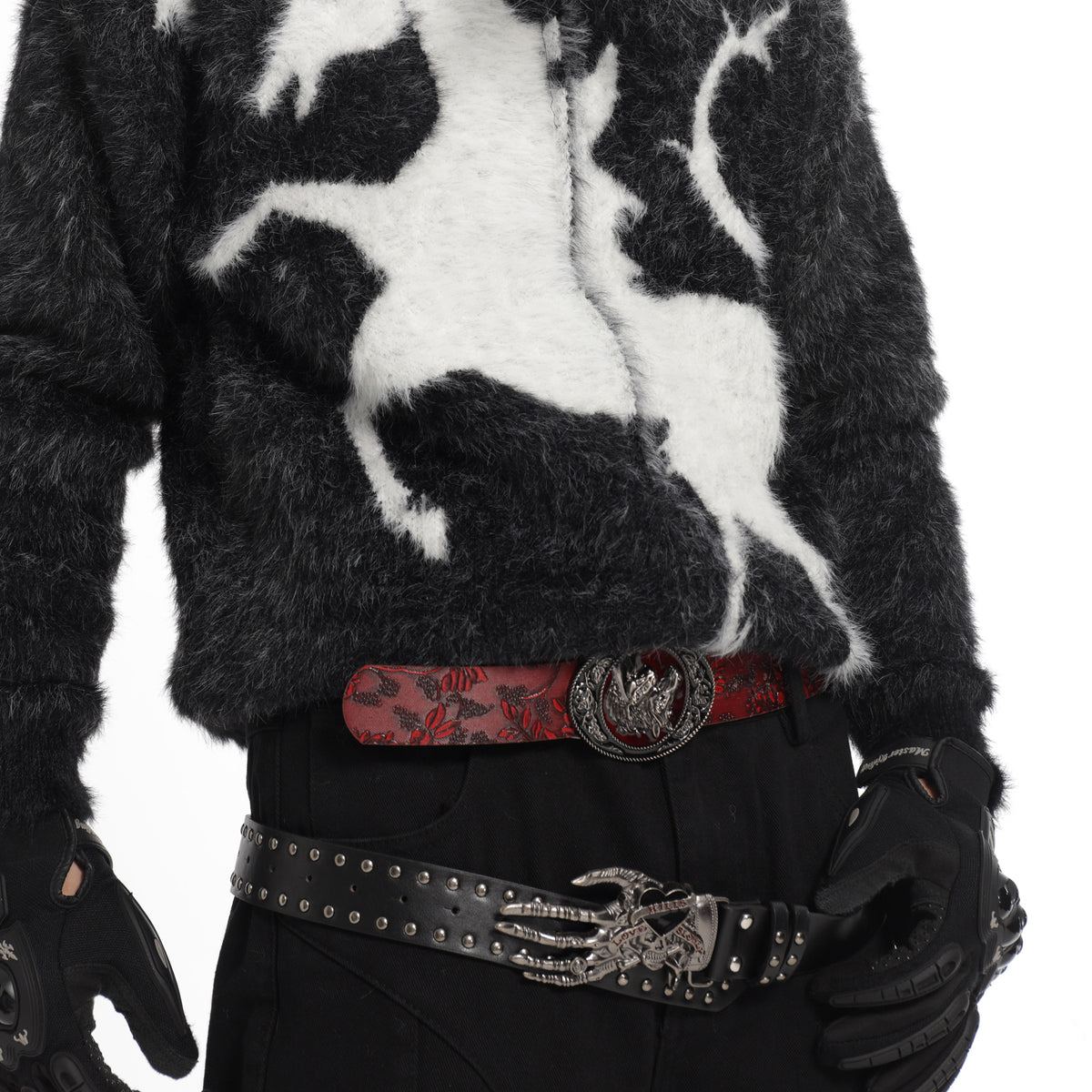 LOVESCAR STUDDED BELT