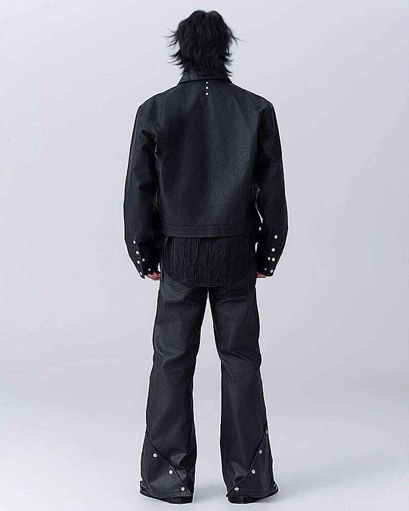 CHAQUETA BIKER ACOLCHADA DE CERA XEQUATION