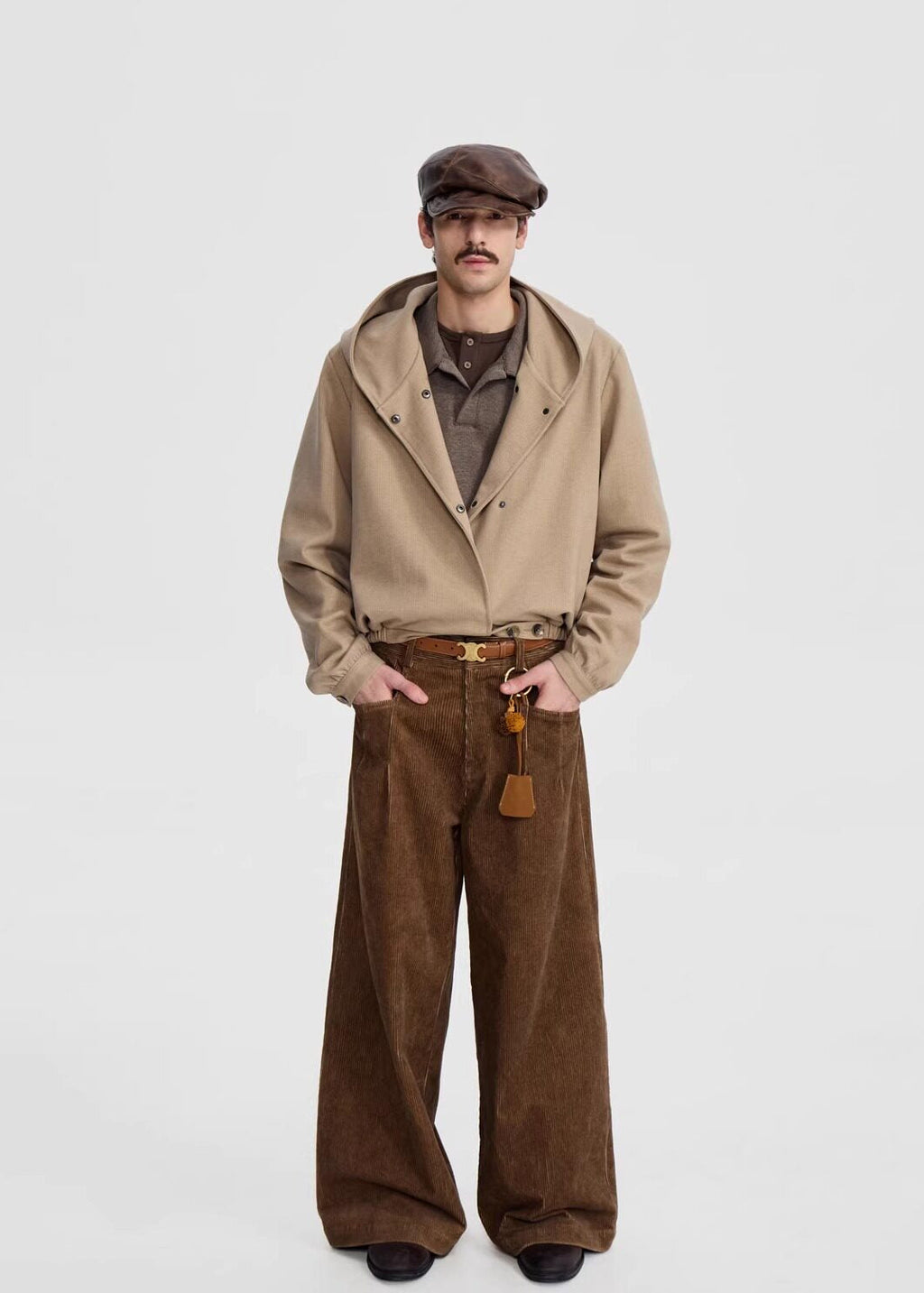 SCRIPT-X JACQUARD HOOD COAT