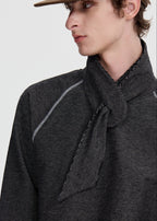 SCRIPT-X DETACH NECK SWEATSHIRT