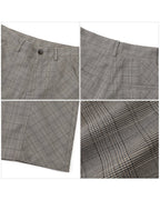 PLAID WIDE LEG TROUSERS