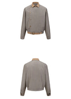 SCRIPT-X STRIPE RETRO JACKET