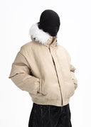 XCULTURE CROP FLEECE COAT