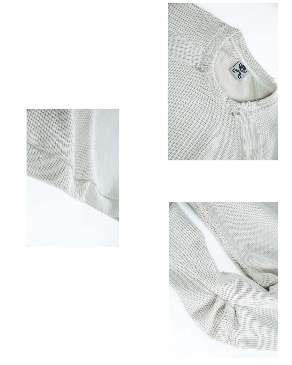 XEQUATION 26SS DISTRESSED CREWNECK