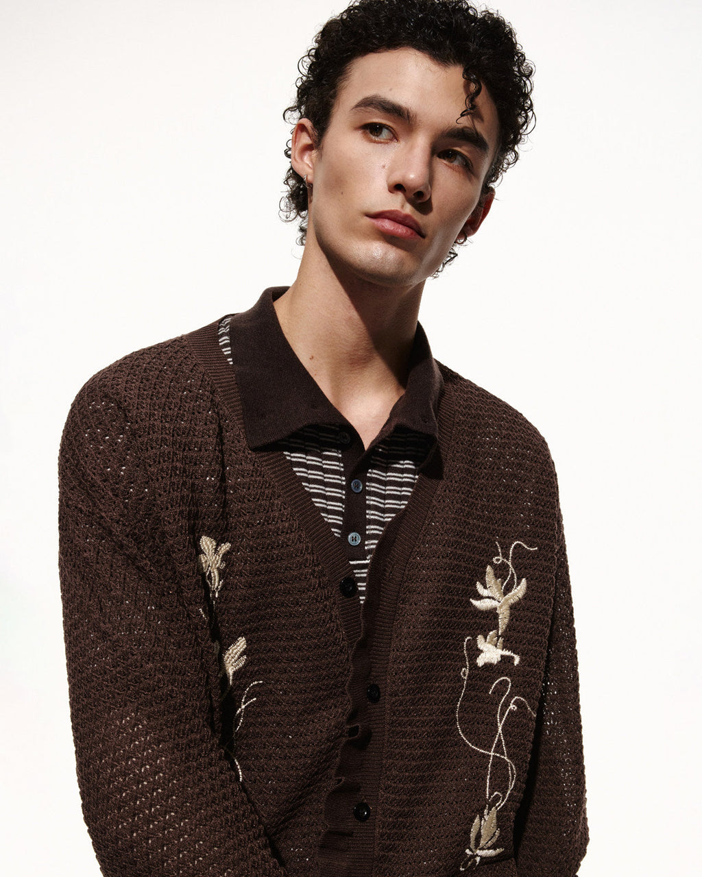 SCRIPT-X LINEN LYOCELL EMBROIDERED SHIRT