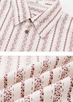 SCRIPT-X STRIPE EMBROID SHIRT