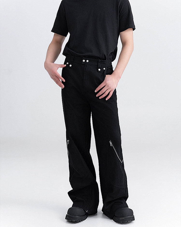 DECON ZIP FLARE PANTS