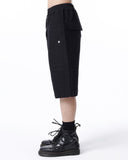 ZIPPER DETAIL HAREM SHORTS