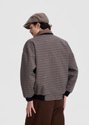SCRIPT-X PLAID BOMBER JACKET