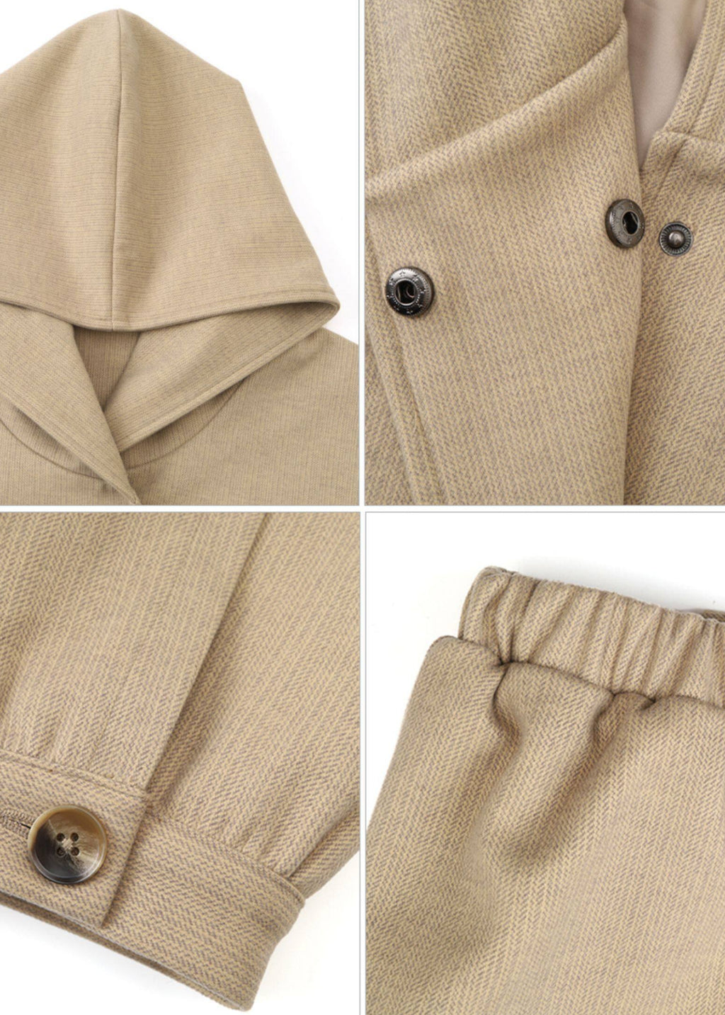 SCRIPT-X JACQUARD HOOD COAT