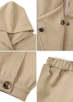SCRIPT-X JACQUARD HOOD COAT