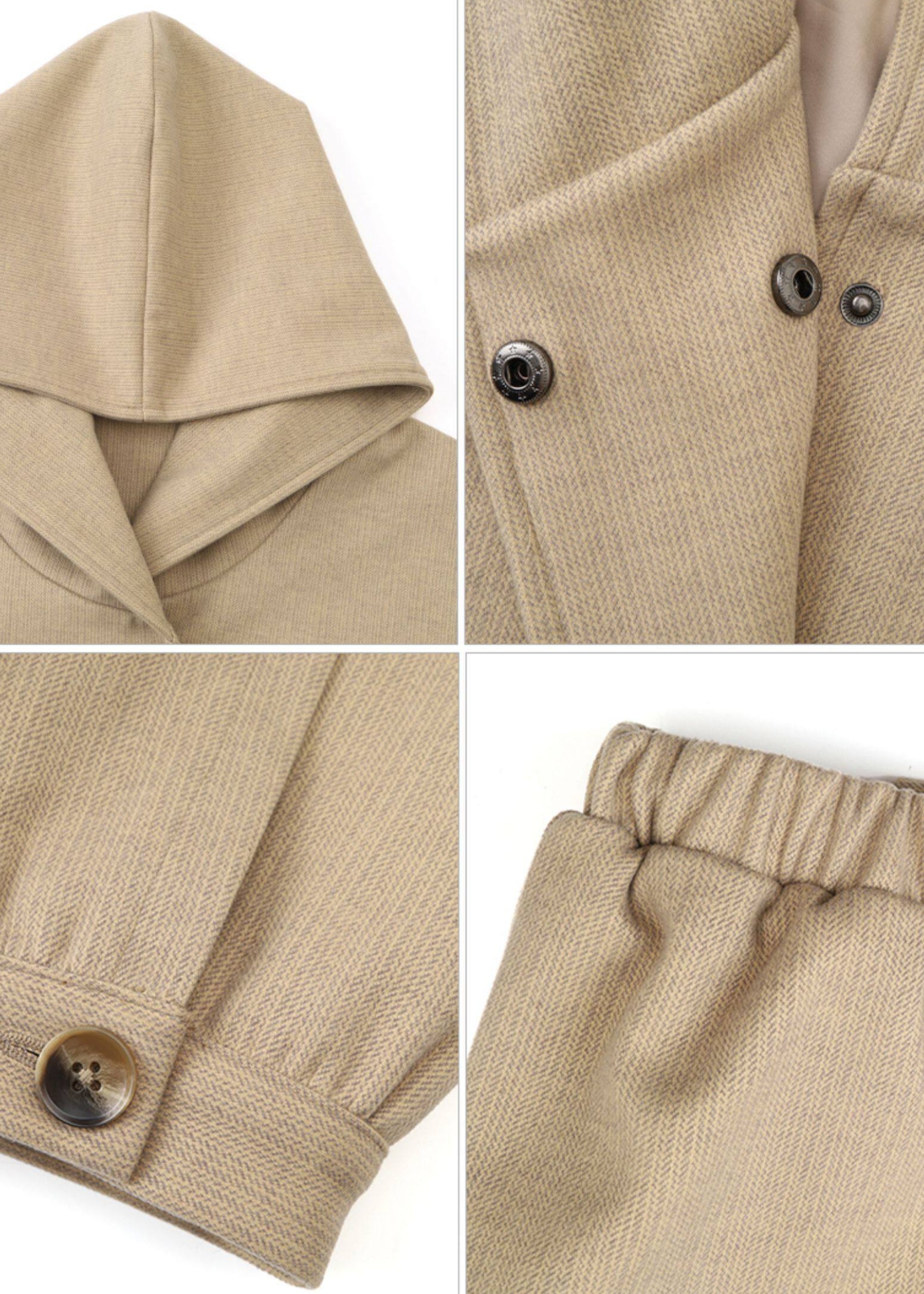 SCRIPT-X JACQUARD HOOD COAT