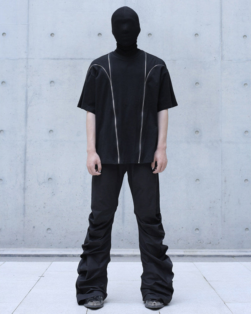 SOLID COLOR DECON ZIP SPLICED TEE