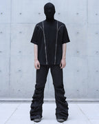 SOLID COLOR DECON ZIP SPLICED TEE