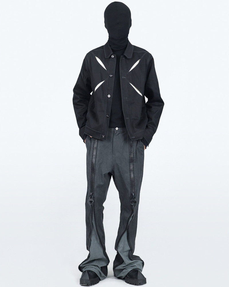 CUTOUT WORKWEAR DENIM JACKET