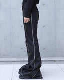 ZIPPER DETAIL FLARE PANTS