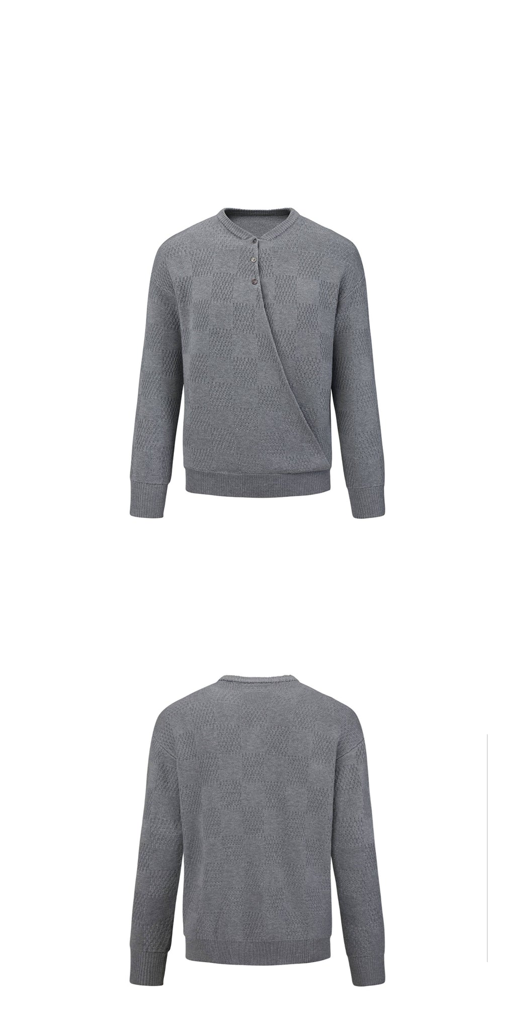 SCRIPT-X WOOL WRAP CARDIGAN