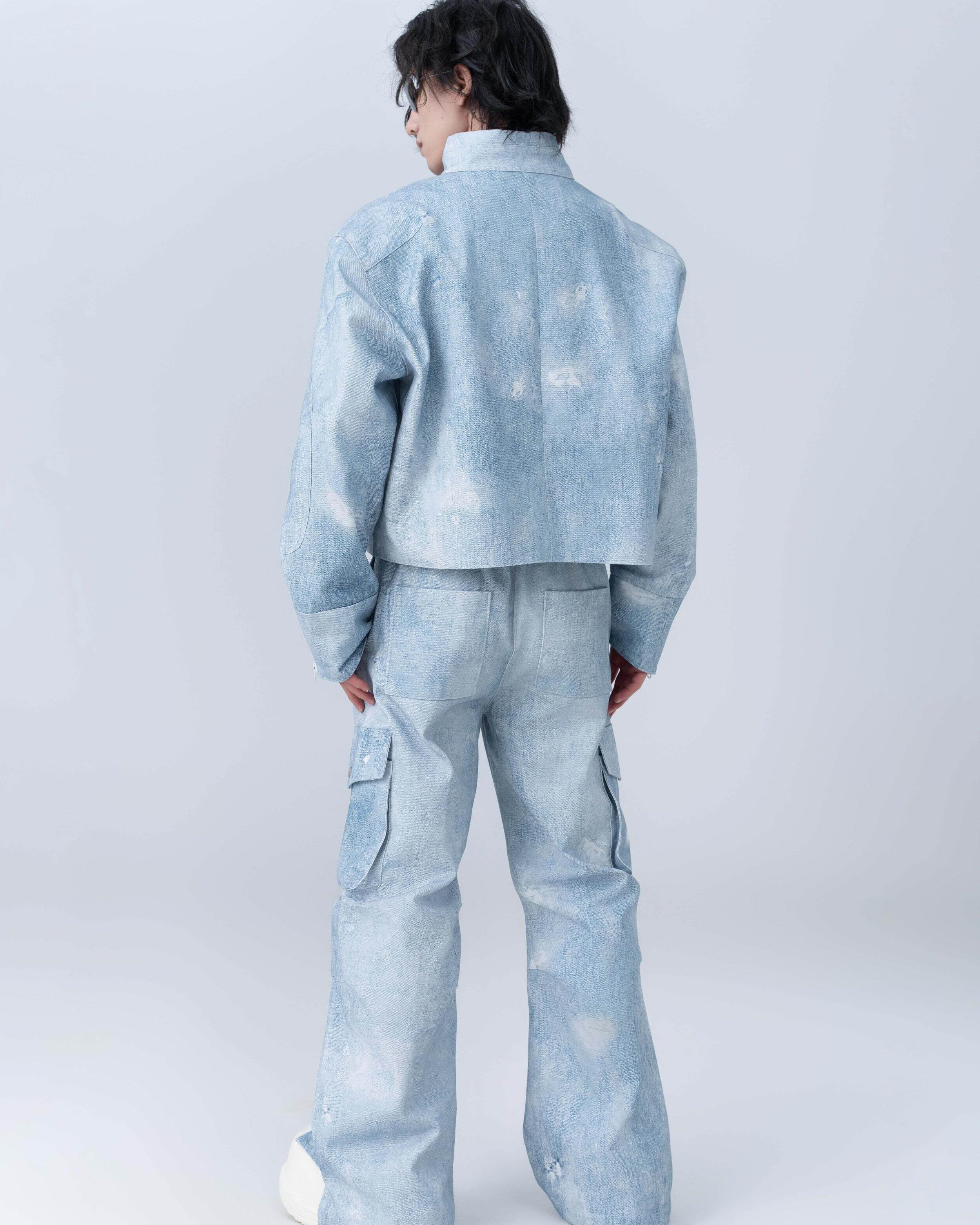 BLUE PIONEER WIDE PANTS