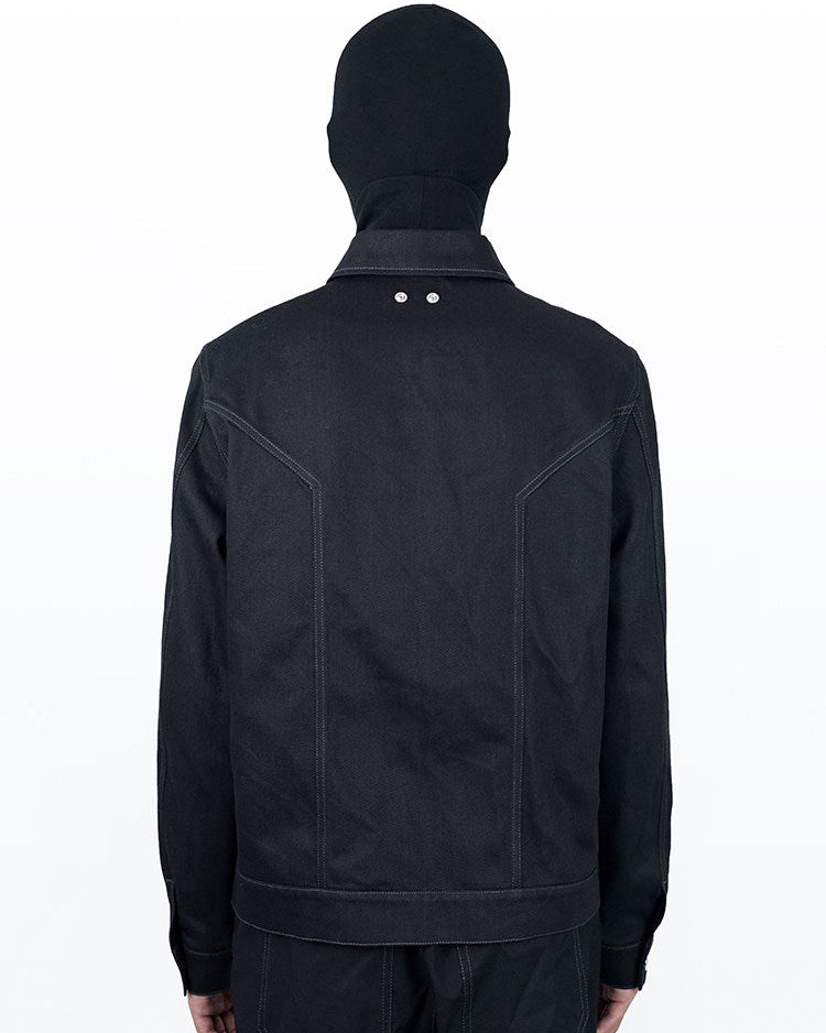 CUTOUT WORKWEAR DENIM JACKET