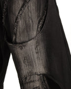 DECONSTRUCTED WIDE FLARE JEANS